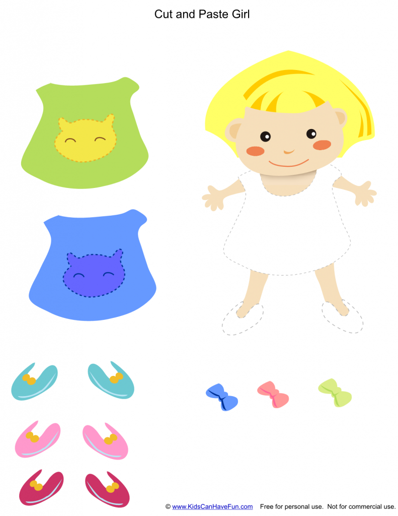 cut and paste dress up worksheet activity kidscanhavefun blog play explore and learn