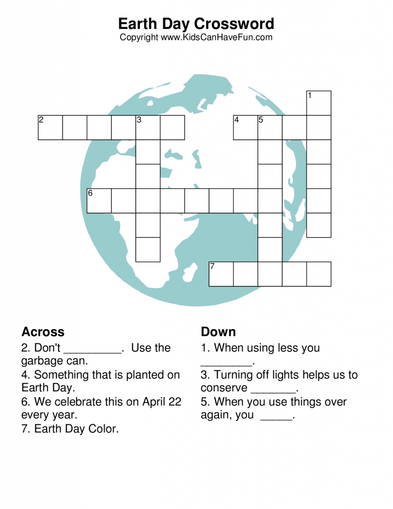 Earth Day Crossword